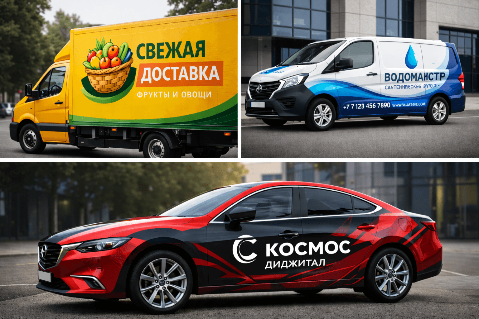 Оклейка коммерческого транспорта